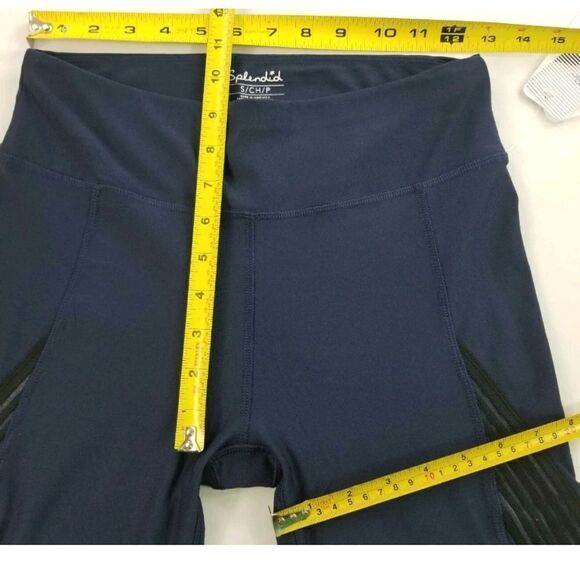 NWT Splendid Leggings Peacock Sheer Active wear - Picture 9 of 14